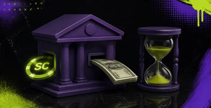 Bank transfer with Sweeps Coin, cash payout and processing time
