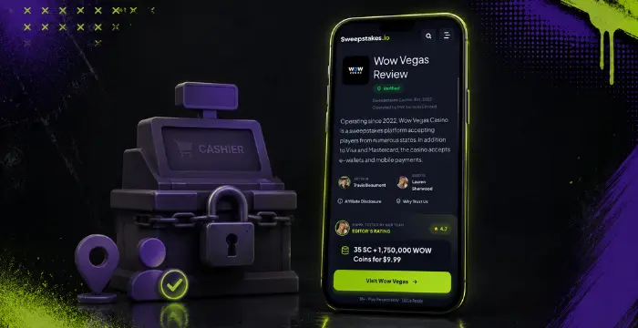 Wow Vegas review with secure cashier, location check and verified account