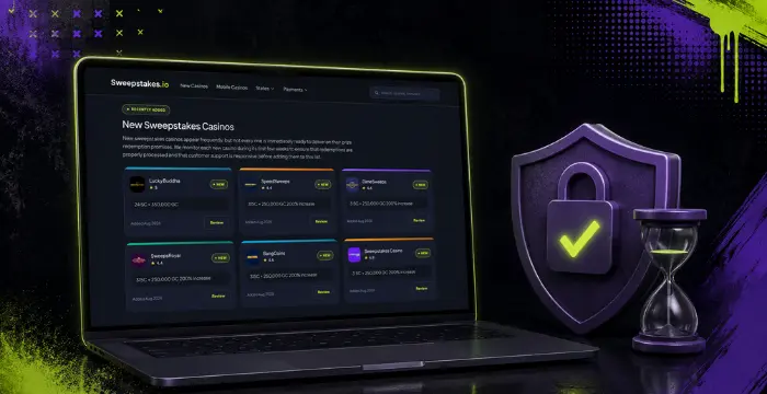 New sweepstakes casinos with secure verification and processing time