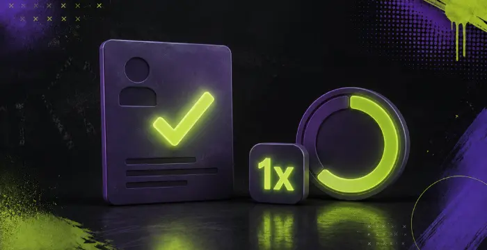 Verified sweepstakes account with 1x playthrough requirement