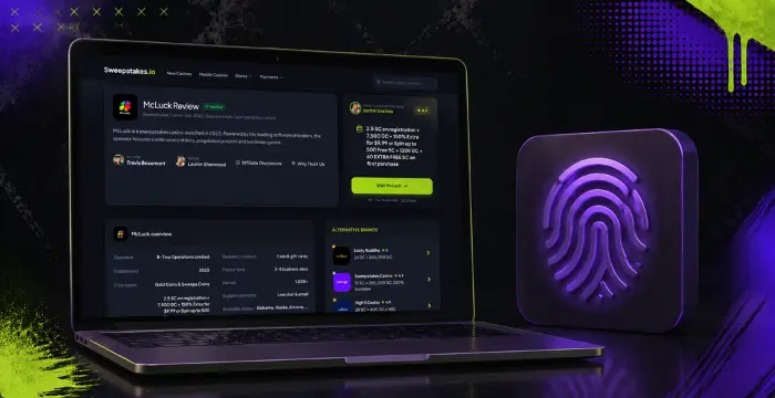 McLuck casino review with biometric fingerprint verification