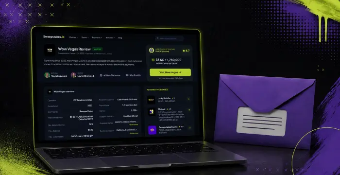 Wow Vegas casino review with bonus details and mail-in entry option