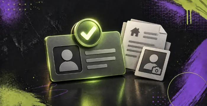 Verified ID with address document and photo for account identity verification